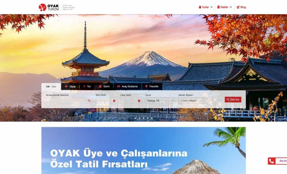 OYAK Pazarlama turizm hizmetlerini dijital platforma taşıdı