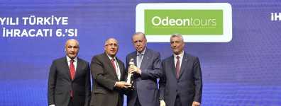  ODEON Turizm,  hizmet ihracatında ilk 10'da ve turizm sektöründe bir numara olmayı başardı. 