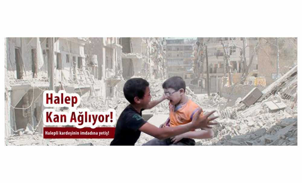 İnsan Vakfından Halepe 50 Tır İnsani Yardım