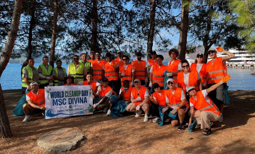 MSC Divina’nın gönüllü mürettebatı, Marmaris’te doğa için bir araya geldi.