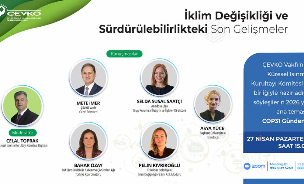 “Onarıcı Tarım, Yerel Çözümler ve Gençliğin Gücü”ÇEVKO Vakfı Söyleşisi’nde Öne Çıktı