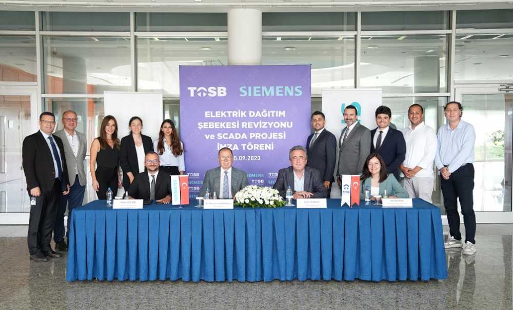Siemens Türkiye, ve TOSB yatırım ve iş birliği anlaşmasına imza attı.