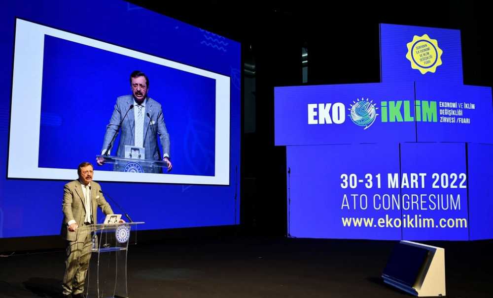 "EKO İKLİM Ekonomi ve İklim Değişikliği Zirvesi ve Fuarı"nın açılış töreni ATO Congresium'da yapıldı.