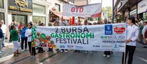  2. Bursa Gastronomi Festivali, kortej yürüyüşüyle başladı.