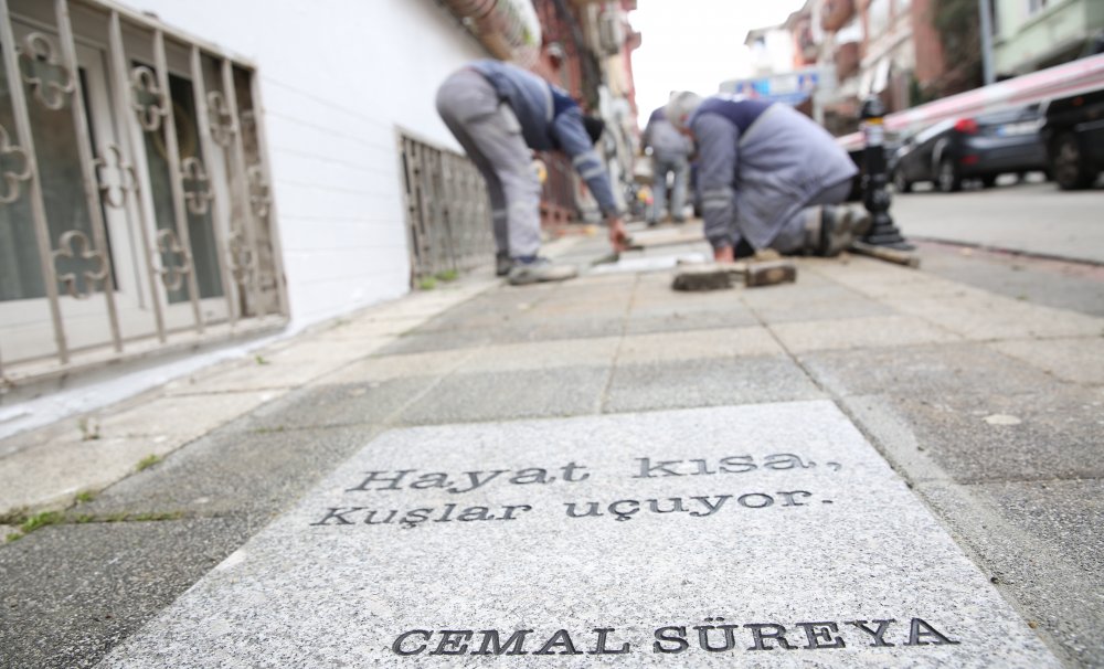 Şiir Sokakta Cemal Süreyya Kadıköy'de