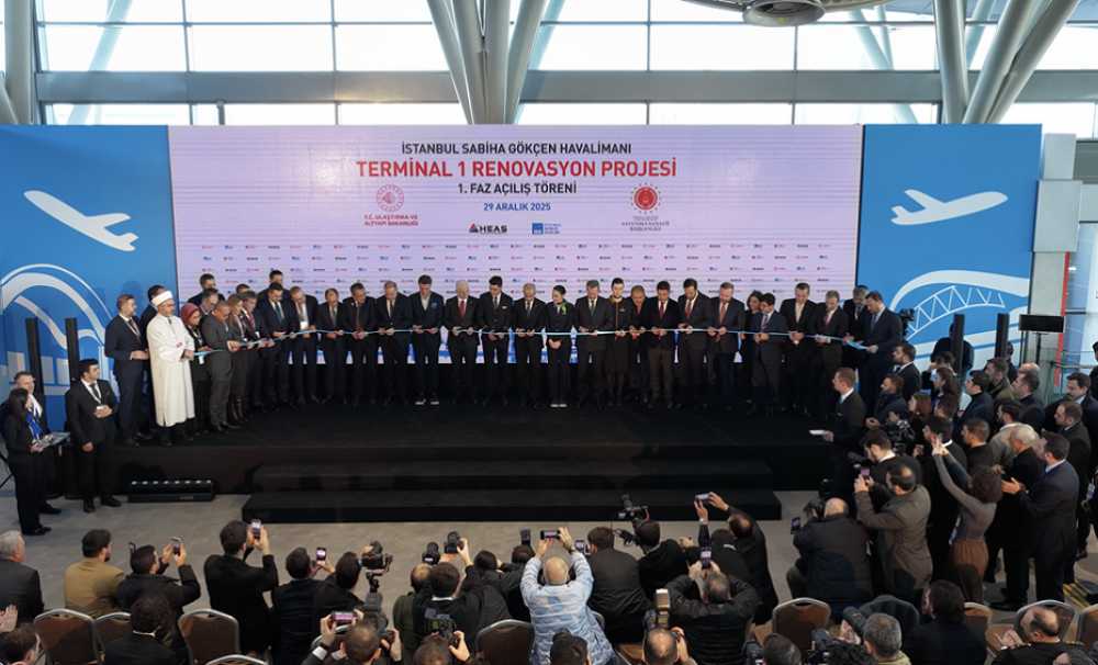 Sabiha Gökçen Havalimanı'nın İlk Terminali Yeniden Doğdu: Terminal 1 Modern Yüzüyle Hizmete Girdi