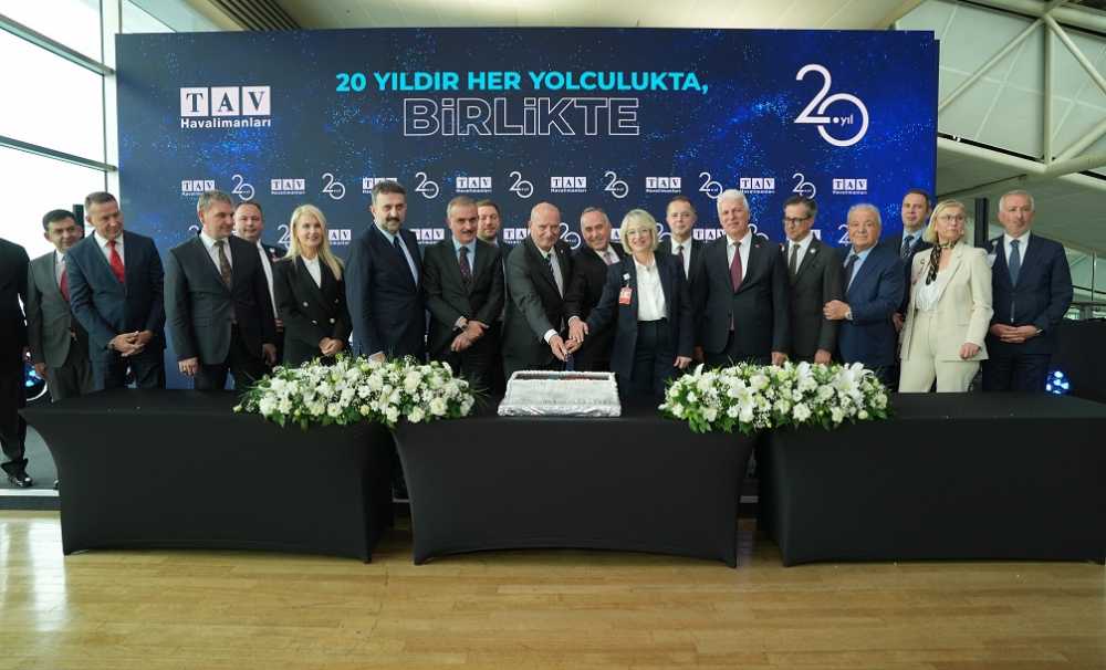 TAV Havalimanları, Ankara Esenboğa Havalimanı’ndaki 20. yılını törenle kutladı. 