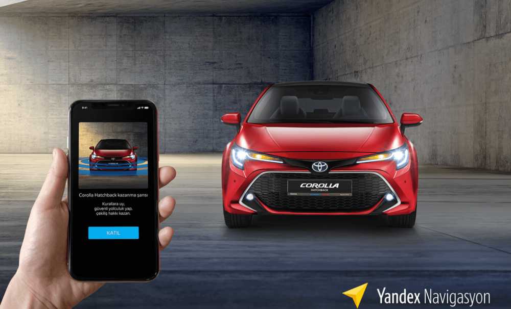 Yandex Navigasyon ve Toyota’dan,Yeni Corolla Hatchback ödüllü güvenli sürüş kampanyası...