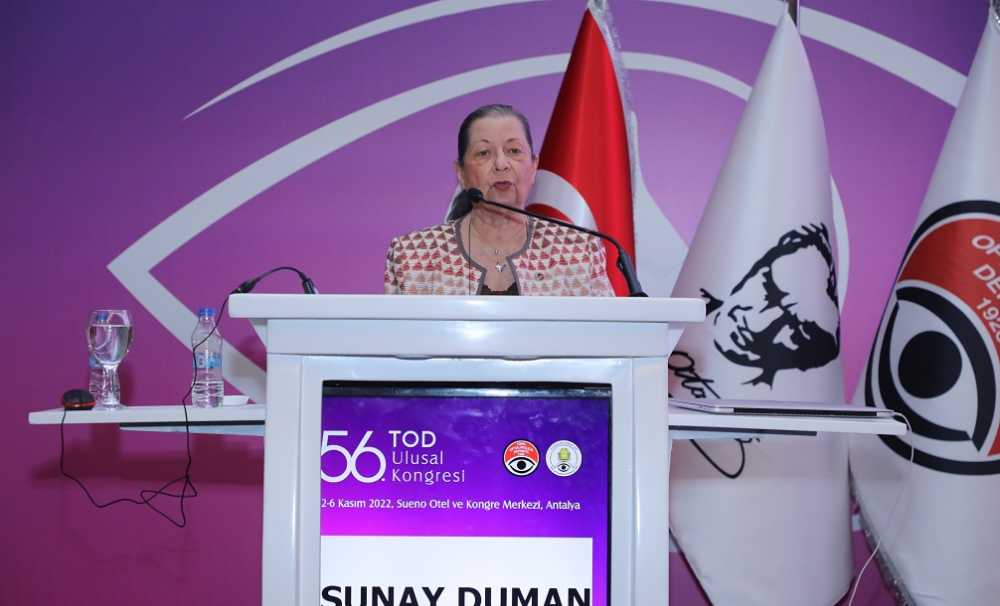 TOD Onursal Başkan Dr. Sunay Duman TOD 56. Ulusal Kongresi’nde konuştu.