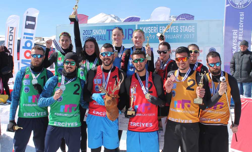 Kar Voleybolu Avrupa Kupası’nın İlk Etabı Erciyes'te Tamamlandı