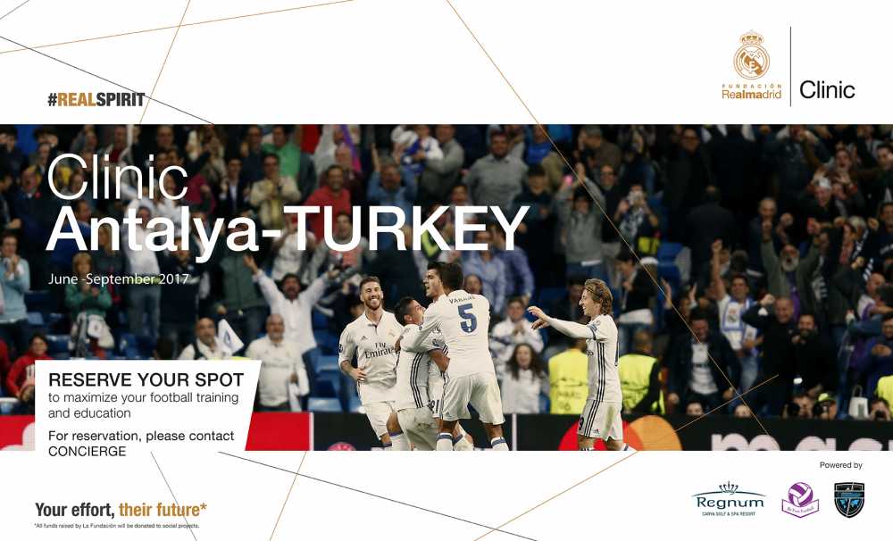 Real Madrid, Türkiye'deki Tek Futbol Akademisi'ni Regnum Carya'da Açtı