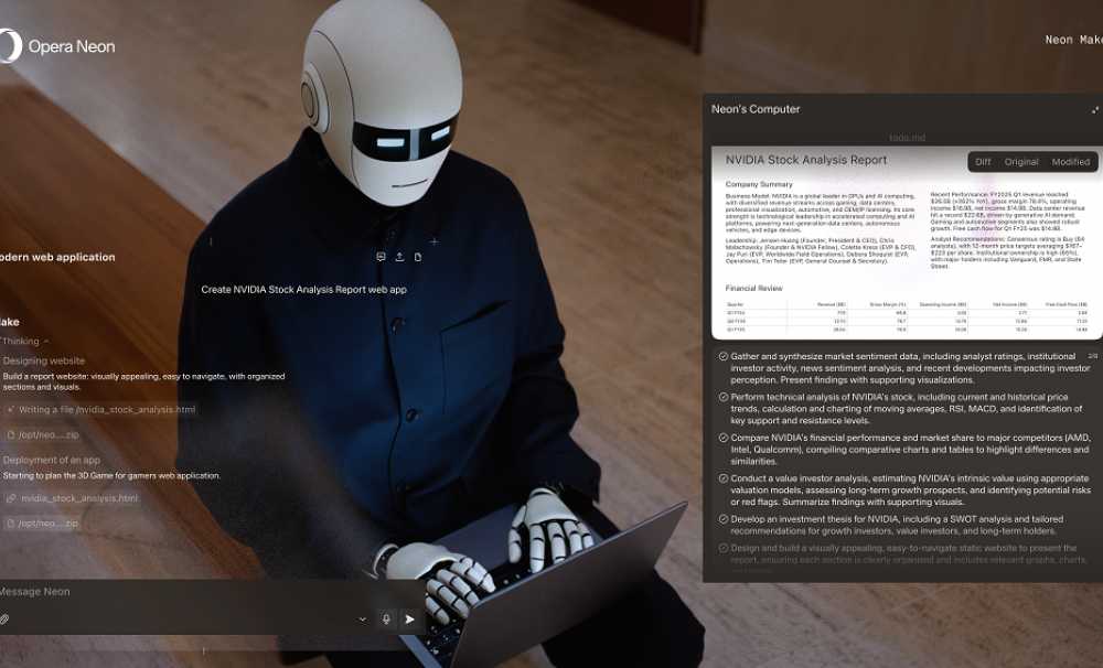 Opera,ajan tarayıcısı Opera Neon’u kullanıcılarıyla buluşturuyor