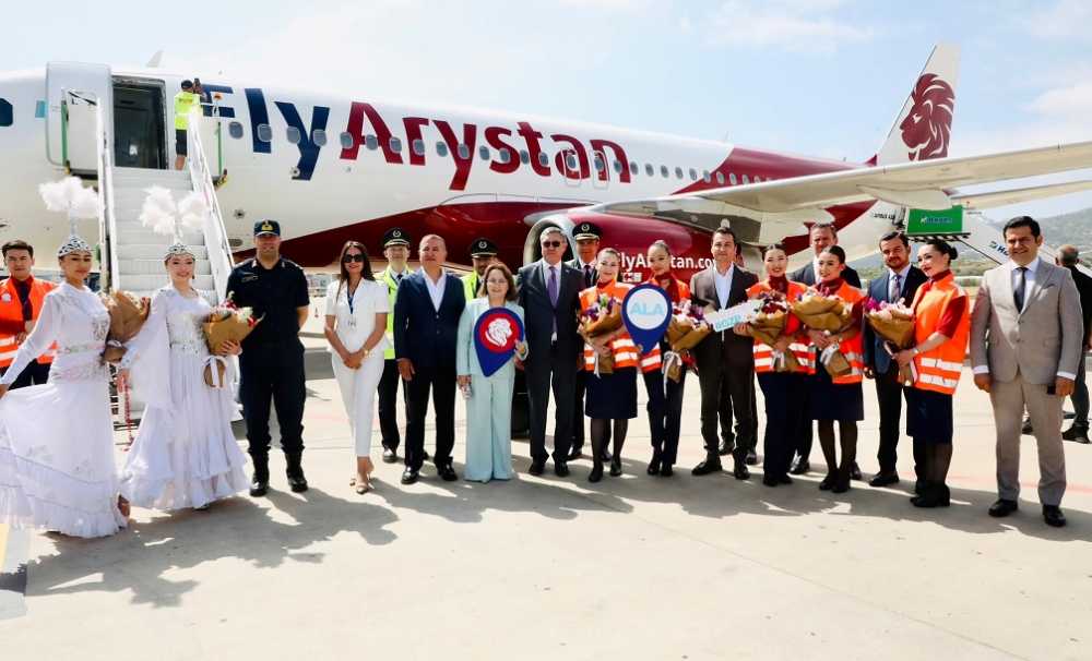 Almatı ve Astana'dan Gazipaşa-Alanya’ya FlyArystan’ın direkt uçuşları başladı