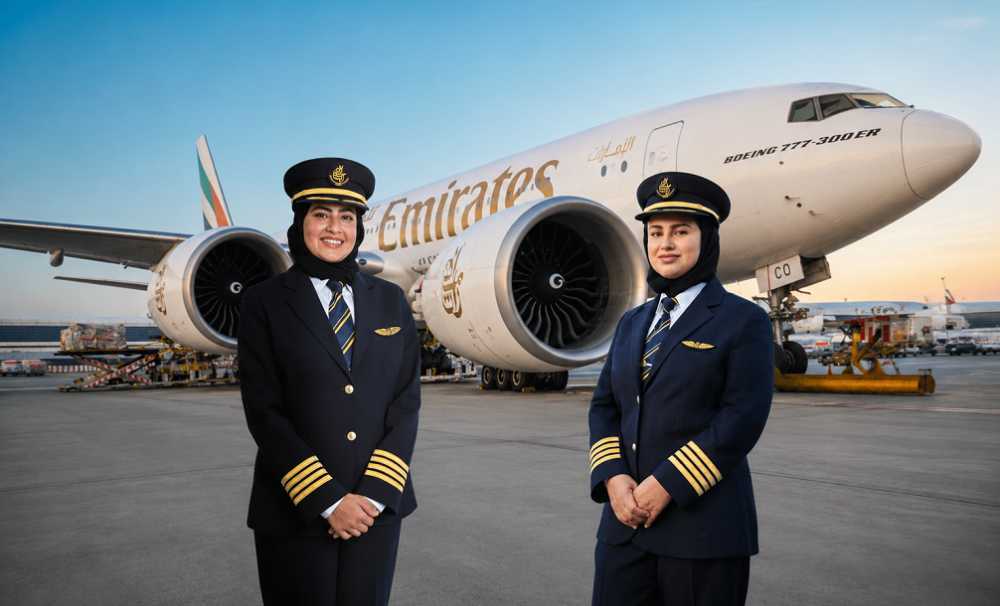 Emirates, iki başarılı Emirlikli kadın pilotunu kaptanlığa terfi ettirerek önemli bir adım attı.