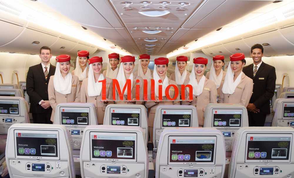 Emirates, Instagram’da 1 milyon takipçiye ulaşan ilk havayolu firması oldu