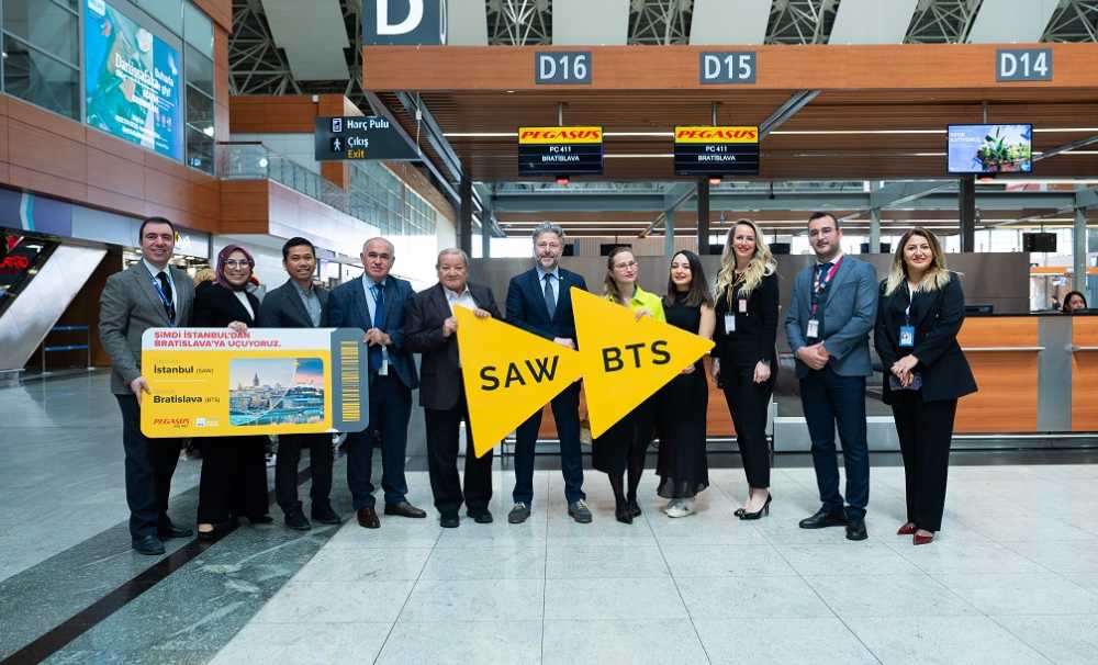 Pegasus Havayolları,Slovakya'nın başkenti Bratislava’ya (BTS)yeni uluslararası seferlere başladı.
