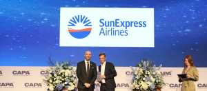 SunExpress,CAPA Havacılık Mükemmellik 2023 Ödülleri’nde ‘Yılın Bölgesel Hava Yolu’ ödülünü aldı.