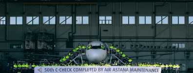Air Astana, Astana'daki teknik merkezinde Airbus A320 uçağıyla 50.C-check’ini başarıyla tamamladı.