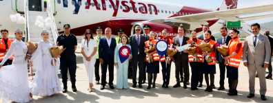 Almatı ve Astana'dan Gazipaşa-Alanya’ya FlyArystan’ın direkt uçuşları başladı