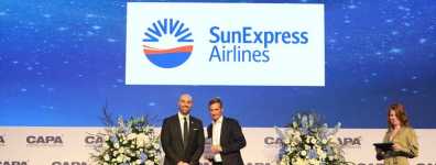 SunExpress,CAPA Havacılık Mükemmellik 2023 Ödülleri’nde ‘Yılın Bölgesel Hava Yolu’ ödülünü aldı.
