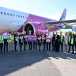 WizzAir’in  Budapeşte’den Ankara'ya düzenlediği ilk uçuş törenle karşılandı. 
